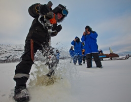 Ice fishing starts